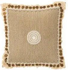 J-line  Kissen COUSSIN PIECES IBIZ CO BLA/BEI (46x46x4.5cm)