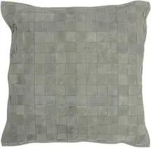 J-line Kissen COUSSIN CARR PETIT CUIR VE (45x45x8cm)