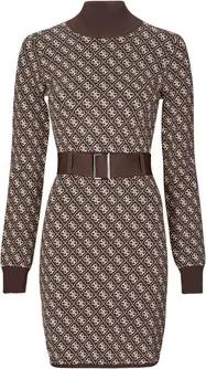 Guess  Kurze Kleider LISE 4G LS BELTED DRESS SWTR