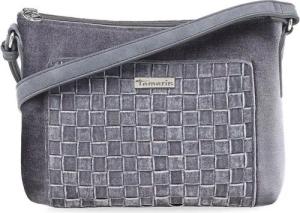 Tamaris Umhängetasche Virna (Set), Damen Crossbody Bag Umhängetasche, Samt mit Flecht-Prägung