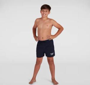 Klassische Badeshorts 33 cm Schwarz für Jungen