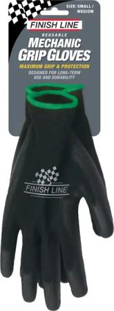 Finish Line - Mechaniker-Handschuhe schwarz S/M