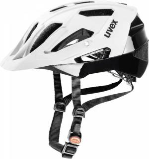 uvex Quatro Fahrradhelm (52-57 cm, 08 white mat/black)