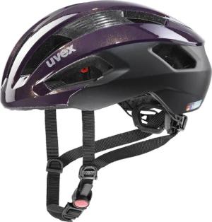 uvex Rise cc Fahrradhelm (52-56 cm, 04 plum/black matt)