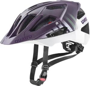 uvex Quatro cc Fahrradhelm (56-61 cm, 01 plum/white matt)