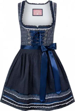 Dirndl Kim (dunkelblau, Gr. 36) von Stockerpoint Wiesnwuid für Damen, 100% Baumwolle