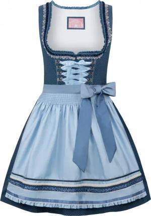 Dirndl Harper (blau, Gr. 46) von Stockerpoint Wiesnwuid für Damen, 100% Baumwolle