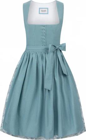 Dirndl Bojana (petrol, Gr. 40) von Stockerpoint Heimatgwand für Damen, 60% Baumwolle, 40% Leinen