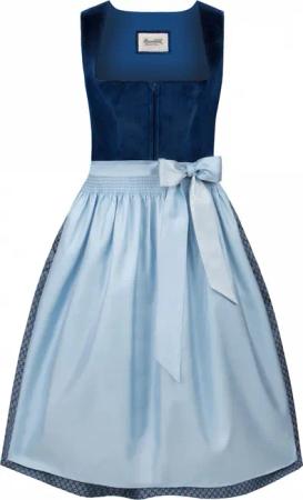 Dirndl Aida (indigo, Gr. 36) von Stockerpoint Heimatgwand für Damen, 40% Baumwolle, 60% Polyester