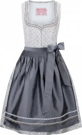 Dirndl Sonja (hellgrau, Gr. 40) von Stockerpoint Wiesnwuid für Damen, 100% Polyester