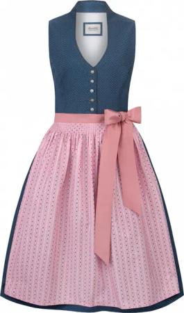 Dirndl Marina (blau, Gr. 40) von Stockerpoint Heimatgwand für Damen, 100% Baumwolle