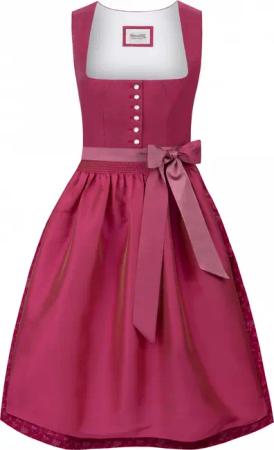 Dirndl Viano (Beere, Gr. 36) von Stockerpoint Heimatgwand für Damen, 60% Baumwolle, 40% Leinen