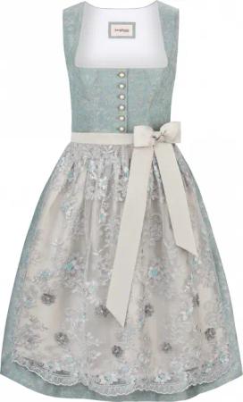 Dirndl Camilla (rauchblau, Gr. 36) von Stockerpoint Bergfeuer Couture für Damen, 60% Polyester, 40% Viskose