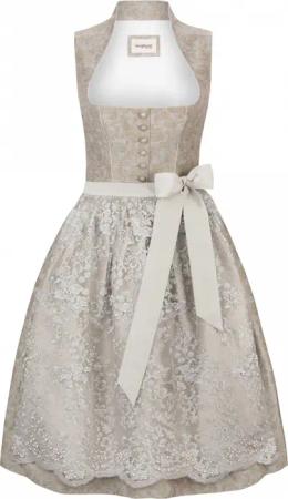Dirndl Claire (taupe, Gr. 44) von Stockerpoint Bergfeuer Couture für Damen, 100% Polyester