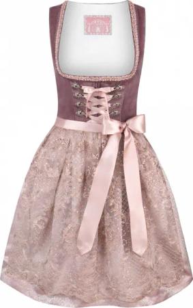 Dirndl Loredana (aubergine, Gr. 42) von Stockerpoint Wiesnwuid für Damen, 40% Baumwolle, 60% Polyester