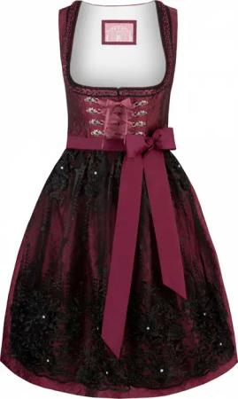 Dirndl Sanja (bordeaux, Gr. 34) von Stockerpoint Wiesnwuid für Damen, 100% Polyester