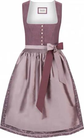 Dirndl Lucy (beere, Gr. 34) von Stockerpoint Heimatgwand für Damen, 60% Polyester, 40% Leinen