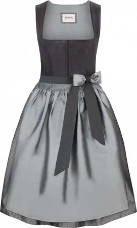 Dirndl Gloria (graphit, Gr. 40) von Stockerpoint Heimatgwand für Damen, 40% Baumwolle, 60% Polyester