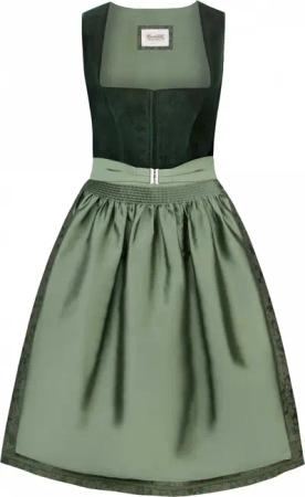 Dirndl Verena (tanne, Gr. 48) von Stockerpoint Heimatgwand für Damen, 40% Baumwolle, 60% Polyester