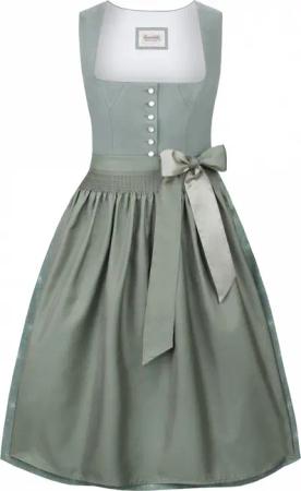 Dirndl Helene (salbei, Gr. 34) von Stockerpoint Heimatgwand für Damen, 60% Baumwolle, 40% Leinen