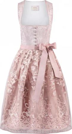 Dirndl Sidonia (rose, Gr. 38) von Stockerpoint Bergfeuer Couture für Damen, 50% Viskose, 30% Polyester, 20% Baumwolle