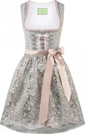 Dirndl Shila (mint, Gr. 32) von Stockerpoint Wiesnwuid für Damen, Kurze Dirndl 50-55 cm, 100% Polyester