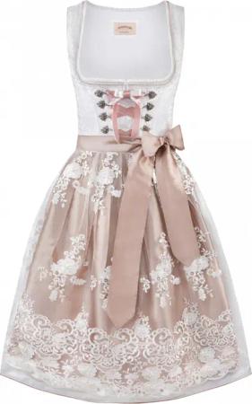 Dirndl Aurelie (weiß, Gr. 38) von Stockerpoint Bergfeuer Couture für Damen, 100% Polyester