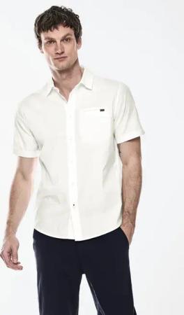 Street One MEN Männer Hemd mit Struktur-Streifen in Weiß, Gr: 3XL