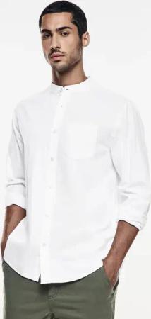Street One MEN Männer Stehkragen Hemd in Weiß, Gr: 3XL