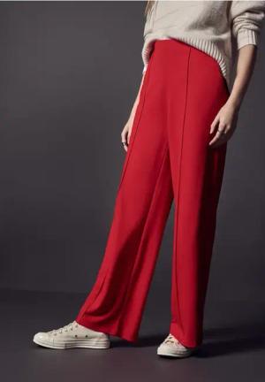 Street One Studio Frauen Weite Hose in Rot, Gr: 38