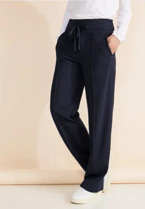 Street One Frauen Casual Fit Hose in Blau, Gr: 32