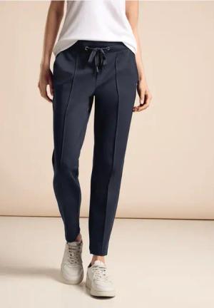 Street One Frauen Hose im Loose Fit in Blau, Gr: 46