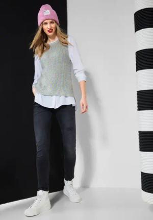 Street One Frauen Pullunder in Multicolour in Lila, Gr: 42