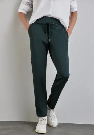 Street One Frauen Hose im Loose Fit in Grün, Gr: 38