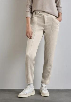 Street One Frauen Hose im Casual Fit in Weiß, Gr: 40