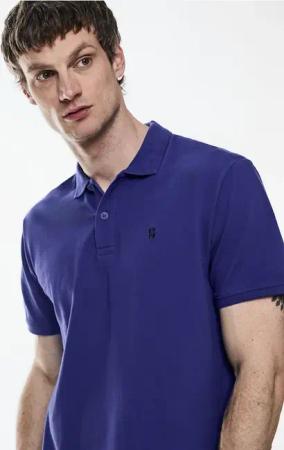 Street One MEN Männer Piquée Poloshirt in Blau, Gr: L