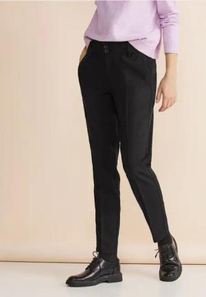 Street One Frauen Loose Fit Hose in Schwarz, Gr: 32