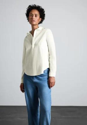 Street One Frauen Lange Bluse in Weiß, Gr: 36