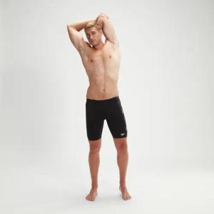 HyperBoom-Schwimmhose mit Einsätzen für Herren Schwarz/Grau