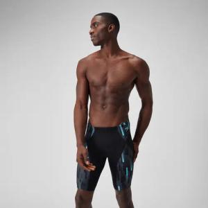Herren END+ MAX Kompressions-Schwimmhose Schwarz/Grau