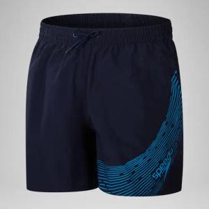 Jungen Medley Badeshorts mit Logo, 15" Marineblau/Blau