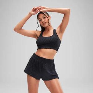Graues FLU3NTE Terry Cropped-Top