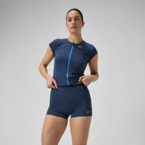 Damen Shorts mit Einsätzen Marineblau