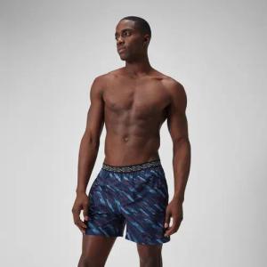 Herren Hyperboom Band Badeshorts mit Print, 16 Zoll Schwarz