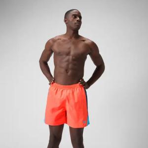 Herren Hyperboom Badeshorts mit Passe, 16 Zoll Rot/Blau