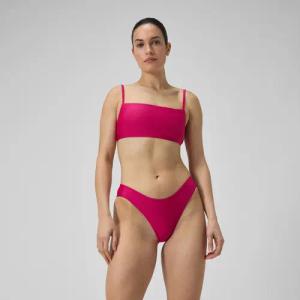 Damen Einfarbiger Bikini mit verstellbaren dünnen Trägern Lila