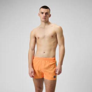 Herren Retro Badeshorts, 13 Zoll Orange