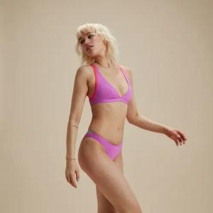 FLU3NTE Träger-Bikinihose Violett