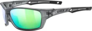 uvex Sportstyle 232 Polavision Sonnenbrille (5170 smoke matt, polavision, mirror green (S3))