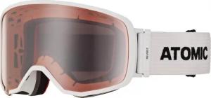 Atomic Revent Large Skibrille (white, Scheibe silver flash)